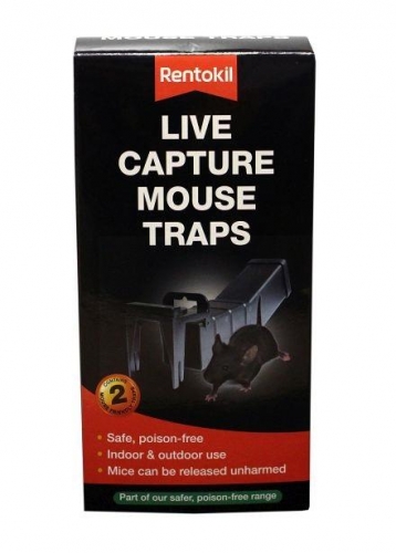 Pack of 2 Rentokil Live Capture Mouse Traps