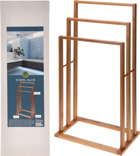 TOWEL RACK BAMBOO WITH 3 BARS