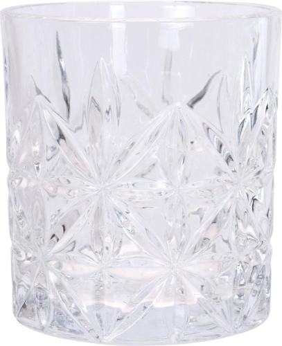 Whiskey Glass 230ml Set of 4 Clear Glassware for Everyday Use Special Occasions