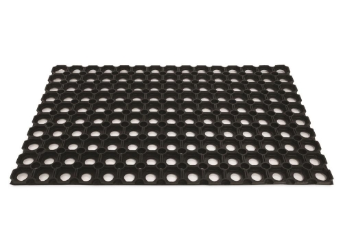 Hollow Rubber Door Mat 60x40cm Heavy Duty Non Slip Outdoor Indoor Easy Clean