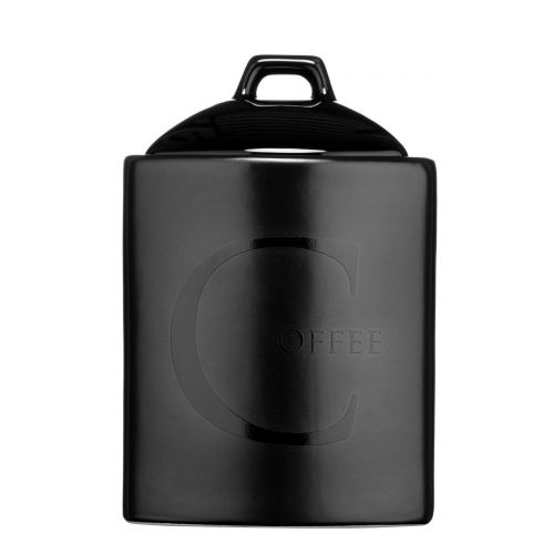 Black Text Coffee Storage Jar Ceramic Also Available Tea/Sugar/Biscuit