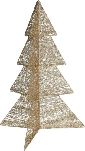 TREE FOLDED WITH LED 75CM GOLD