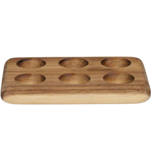 Wooden Egg Tray for 6 Eggs