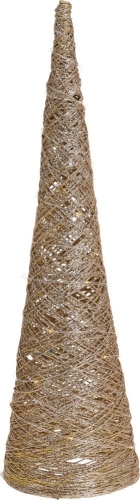 CONE 30LED 60CM GOLD GLITTER