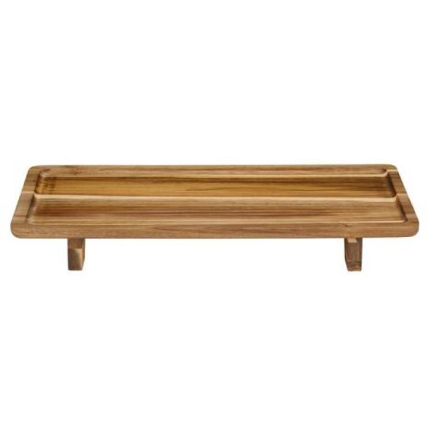 Alpina Acacia Wood Serving Tray Durable Stylish 42x22x5 cm Multi Purpose Use