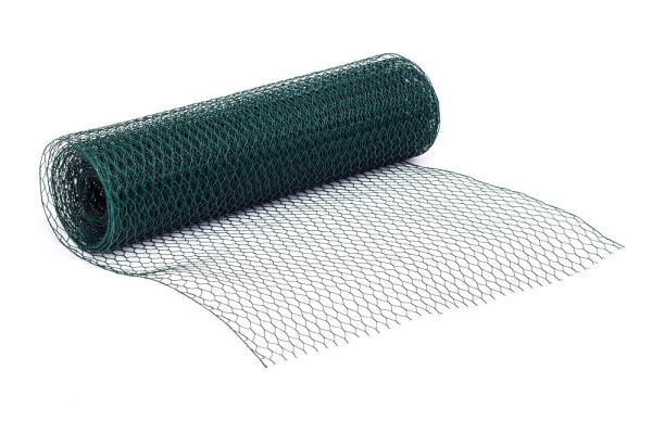 PVC Coated Wire Netting - 500mm x 25mm x 10m