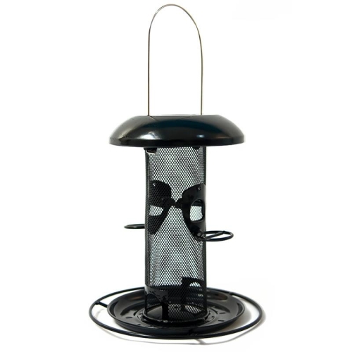 Heavy Duty Suet Bites & Mealworm Feeder, Black, Metal