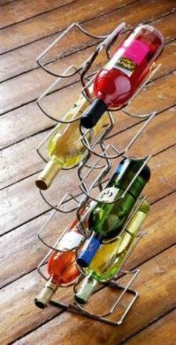 Chrome Wire 6 Tier Wine Rack