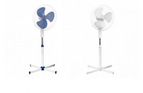 Premier Housewares 16 Inch Electric Stand Fan 3 Adjustable Cooling Speed Oscillating Safety Grill Cross Base