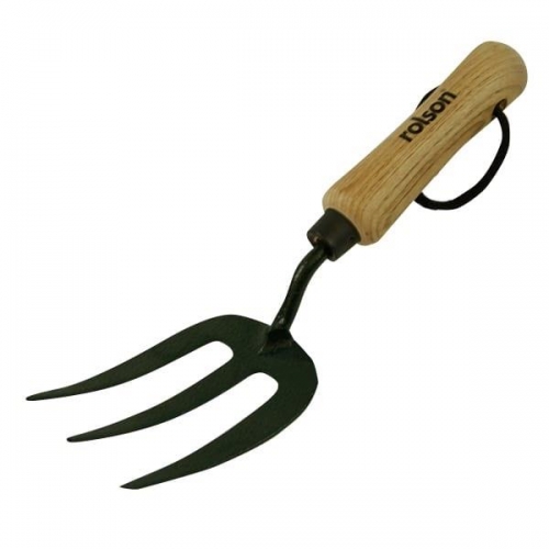 HD Carbon Steel Hand Fork Wood Handle