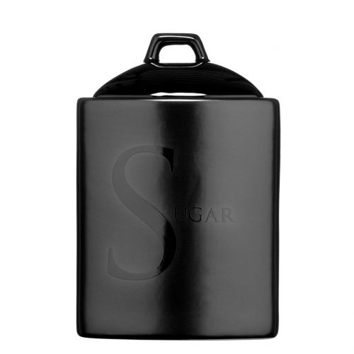 Black Text Sugar Storage Jar Ceramic Also Available Tea/Coffee/Biscuit