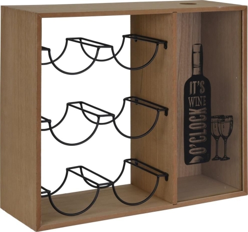 WINE RACK MDF 40X15X35CM