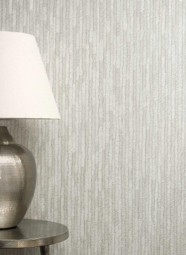 Crown Bergamo Leather Texture Silver Light Grey Wallpaper