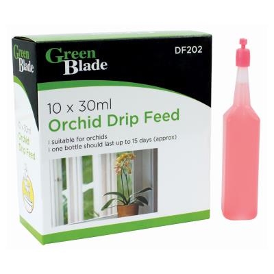 10 x 30ml Orchid Drip Feed - Specialized Nutrient Solution for Vibrant Blooms