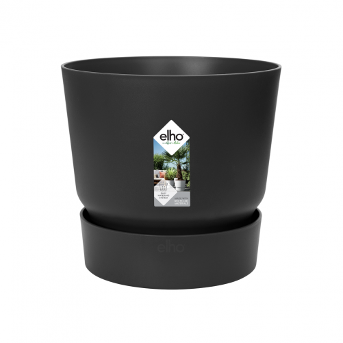 Greenville Round 14CM Living Black Flower Pot