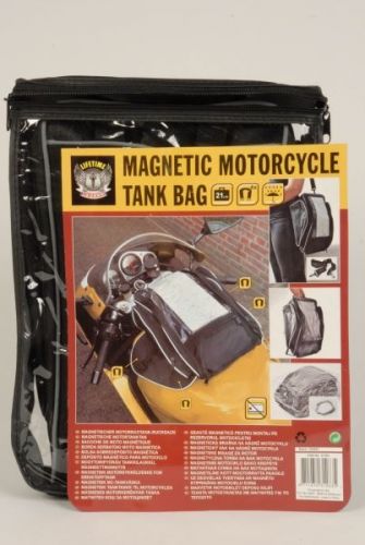 Magnetic Motorcycle Tank Bag 21ltr With Carrying Strap Removable Waterproof