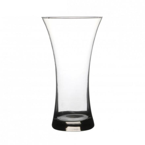 Elegant 26cm Clear Glass Flower Vase Perfect for Fresh or Dried Arrangements