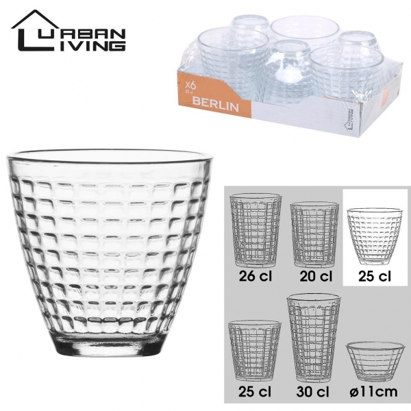 Pack of 6 Berlin Best Glasses 25CL