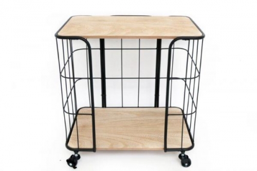 49X31X51Cm 2 Tier Wheeled Kitchen Trolley Unit Hobby Table
