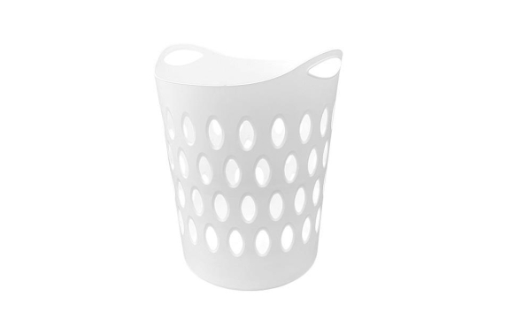 SMALL FLEXI LAUNDRY BASKET White 41x43x43cm