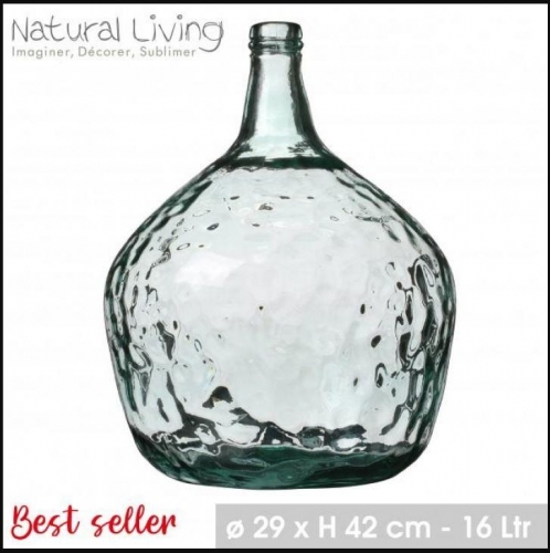 Lady Jeanne Vase in Recycled Glass 16L
