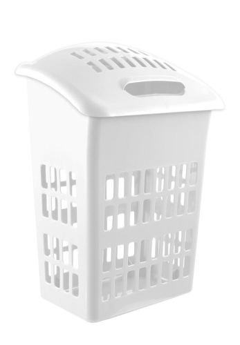 Signature Upright Laundry Basket White