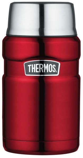 Thermos King Hot and Cold Travel Food Flask 710ml Red