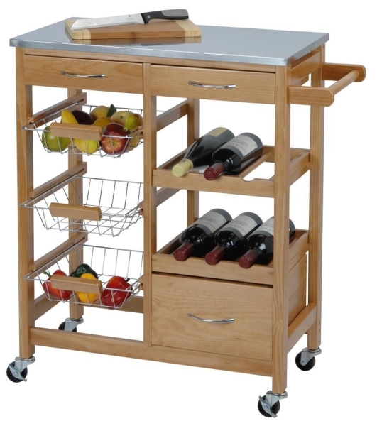 KITCHEN TROLLEY CA 66X36X84CM