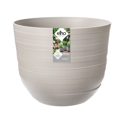 Fuente Rings Round 30CM Pebble Grey Flower Pot