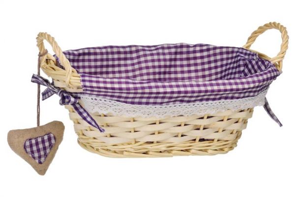 Oval Bread Basket Purple