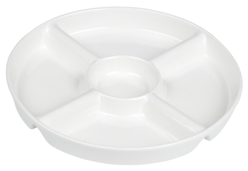 Alpina Snack Plate 23CmRound White Ceramic
