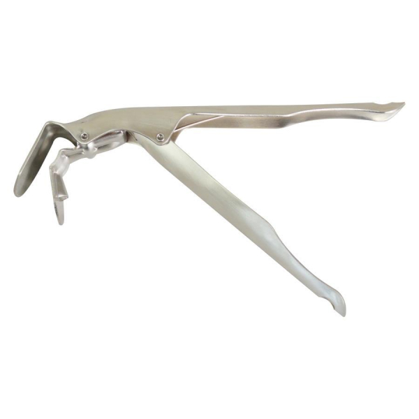 Stainless Steel Pizza Pan Gripper 17cm Safe Handle for Hot Pans Compact Design