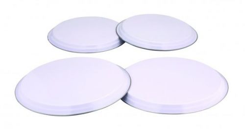 Colours 4Pc Electric Gas Cooker Hob Cover Set Stainless Steel - White