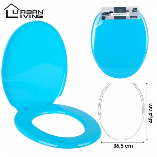 Turquoise Toilet Seat Plastic45x36cm strong