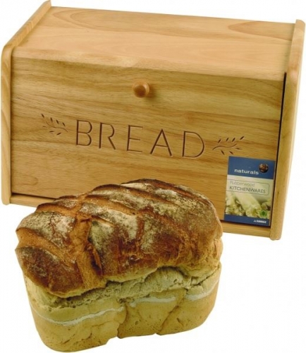 Bread Bin Wooden Ideal for Storage Cakes Snacks Pancakes Crepes Breakfast